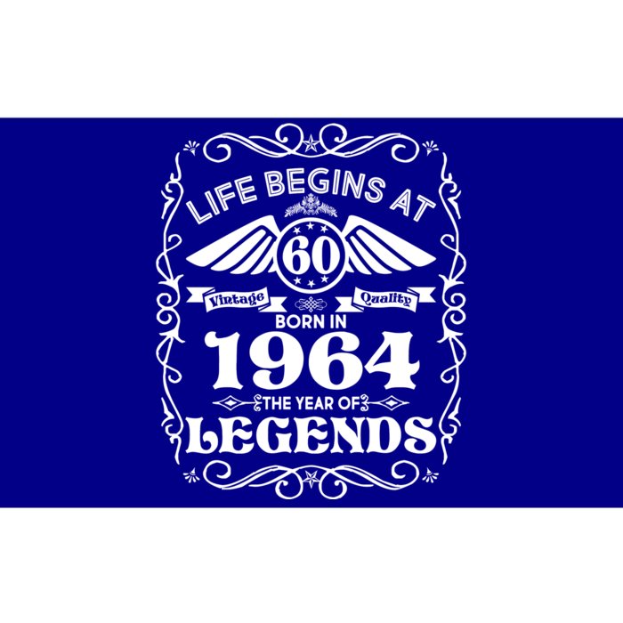 Life Begins At 60 Born In 1964 Year Of Legends Bumper Sticker