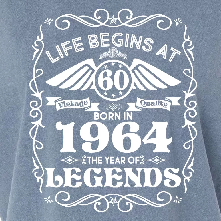 Life Begins At 60 Born In 1964 Year Of Legends Garment-Dyed Women's Muscle Tee