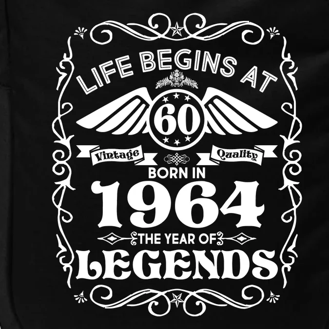 Life Begins At 60 Born In 1964 Year Of Legends Impact Tech Backpack