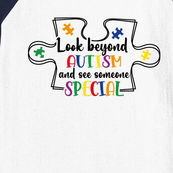 Look Beyond Autism Baseball Sleeve Shirt