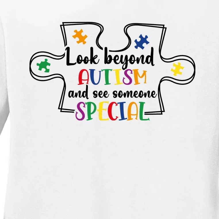 Look Beyond Autism Ladies Long Sleeve Shirt