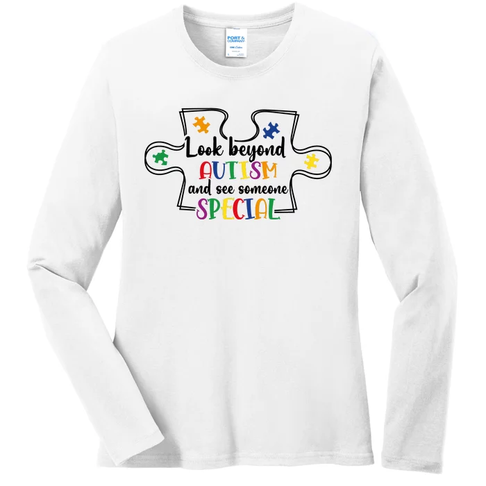 Look Beyond Autism Ladies Long Sleeve Shirt