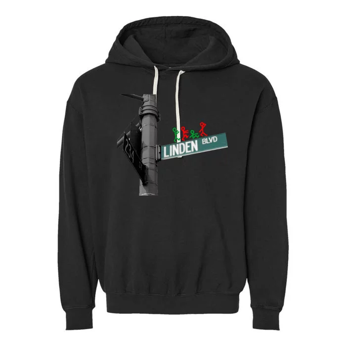 Linden Blvd A Tribe Called Quest Garment-Dyed Fleece Hoodie