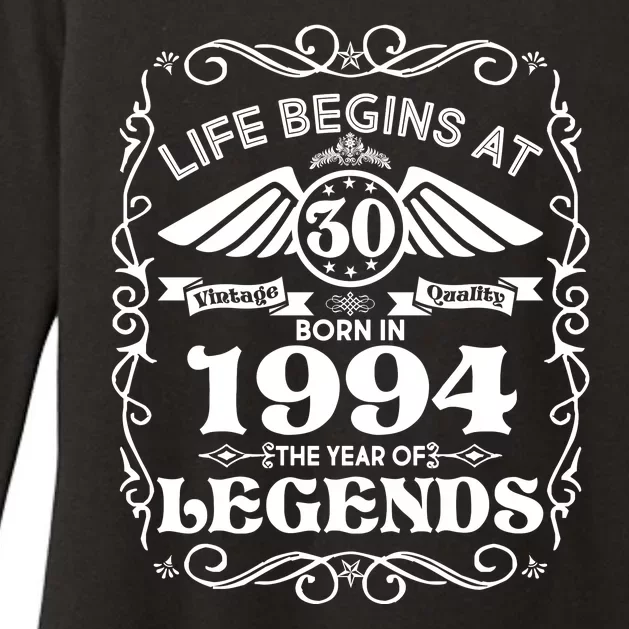 Life Begins At 30 Born In 1994 Year Of Legends Womens CVC Long Sleeve Shirt