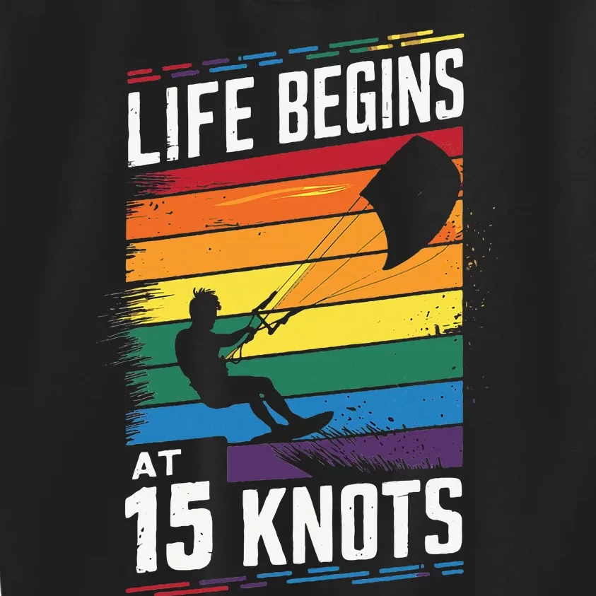 Life Begins At 15 Knots Kids Sweatshirt