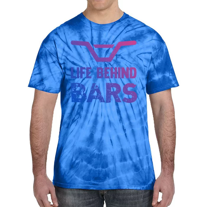 Life Behind Bars Distressed Bmx Gift Tie-Dye T-Shirt