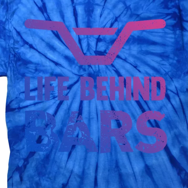 Life Behind Bars Distressed Bmx Gift Tie-Dye T-Shirt