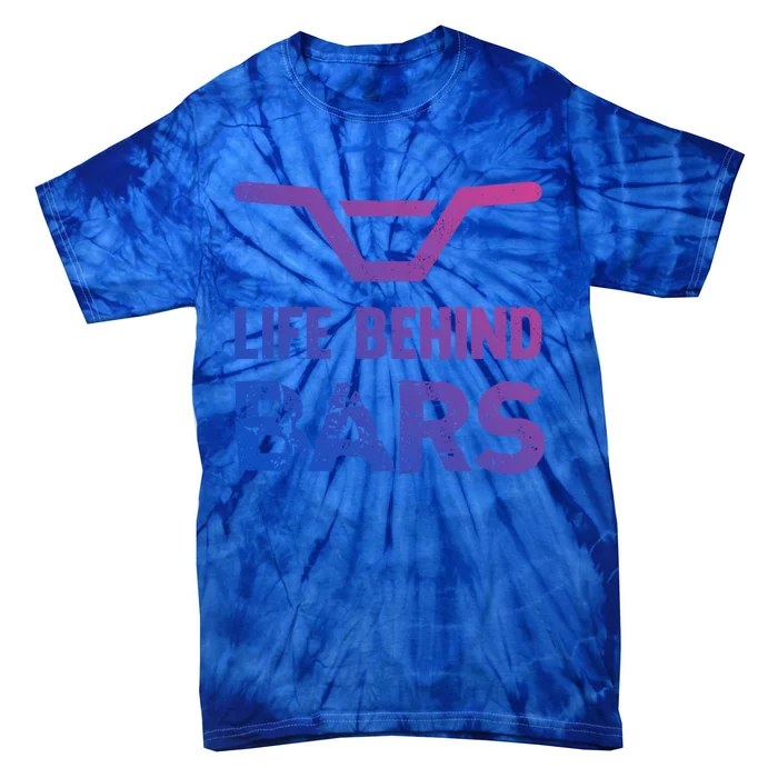 Life Behind Bars Distressed Bmx Gift Tie-Dye T-Shirt