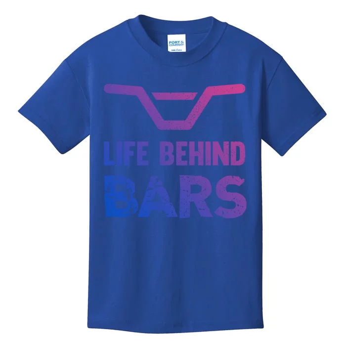 Life Behind Bars Distressed Bmx Gift Kids T-Shirt