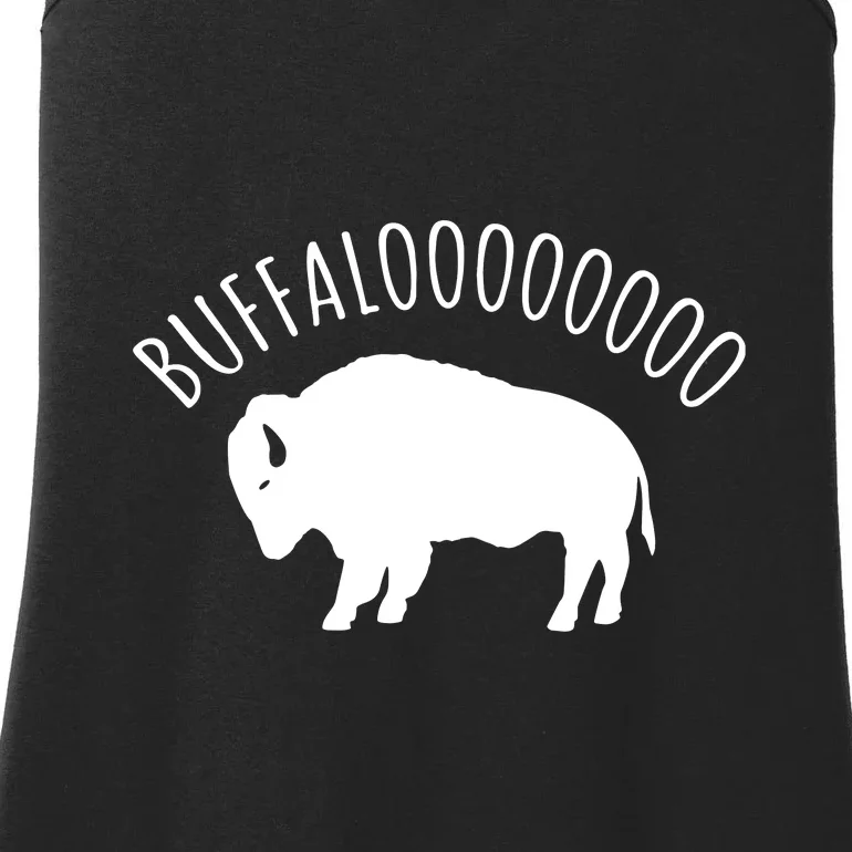 Lucky Buffalo Buffalooo Bison Nature Wildlife Design Ladies Essential Tank