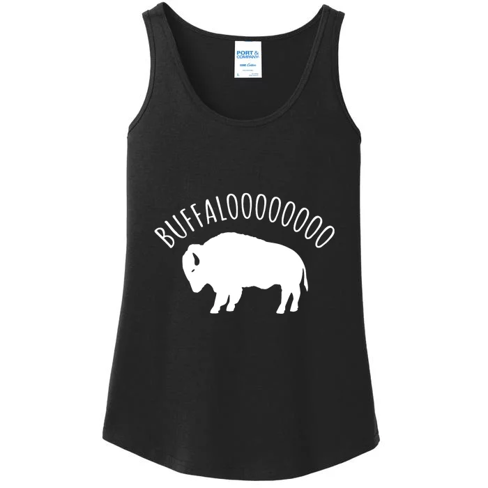 Lucky Buffalo Buffalooo Bison Nature Wildlife Design Ladies Essential Tank