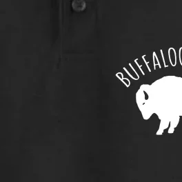 Lucky Buffalo Buffalooo Bison Nature Wildlife Design Dry Zone Grid Performance Polo