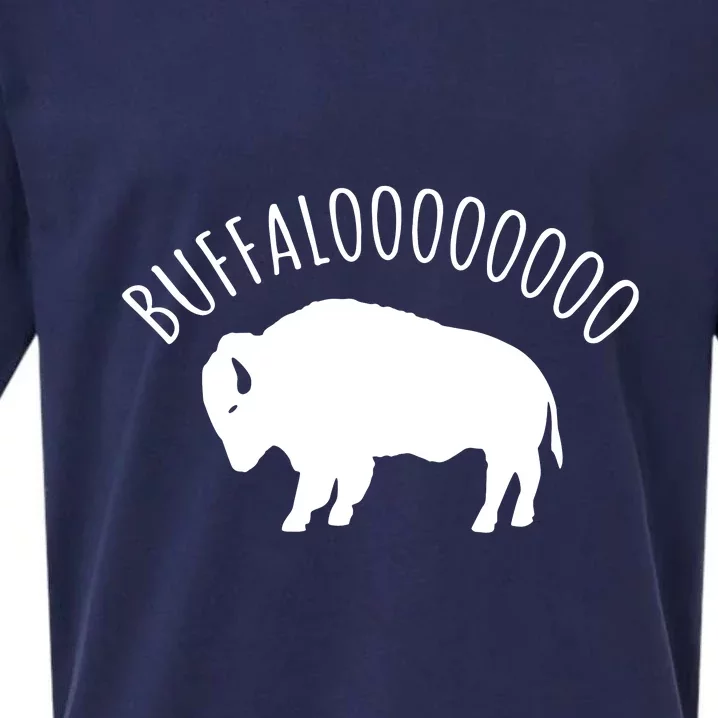 Lucky Buffalo Buffalooo Bison Nature Wildlife Design Sueded Cloud Jersey T-Shirt