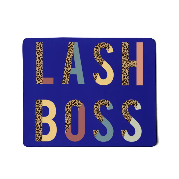 Lash Babe Boss Hustler Artist Tech Eyelash Extention Leopard Gift Mousepad