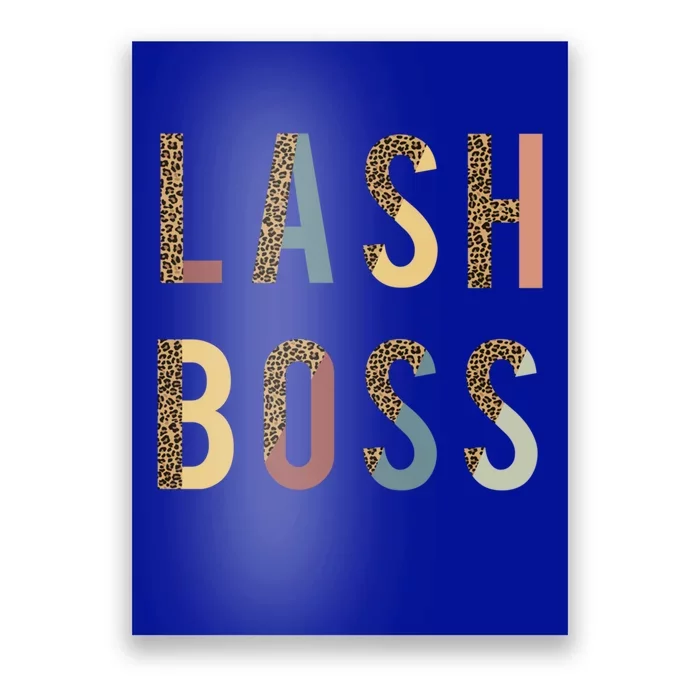 Lash Babe Boss Hustler Artist Tech Eyelash Extention Leopard Gift Poster