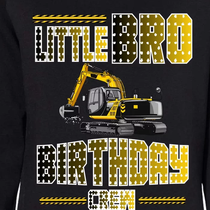 Little Bro Brother Of The Birthday Crew Party Excavator Womens California Wash Sweatshirt