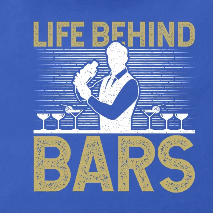 Life Behind Bars Funny Bartender Gift Zip Tote Bag