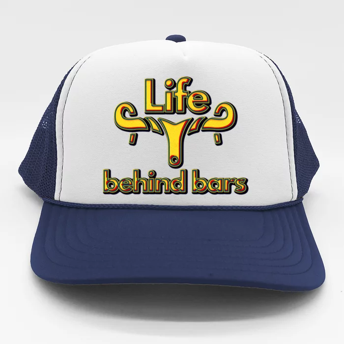 Life Behind Bars Funny Bicycle Biker Gift Trucker Hat