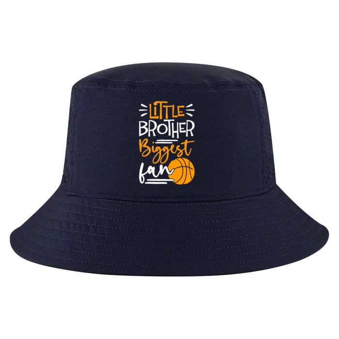 Little Brother Biggest Fan Basketball, Basketball Boy Cool Comfort Performance Bucket Hat