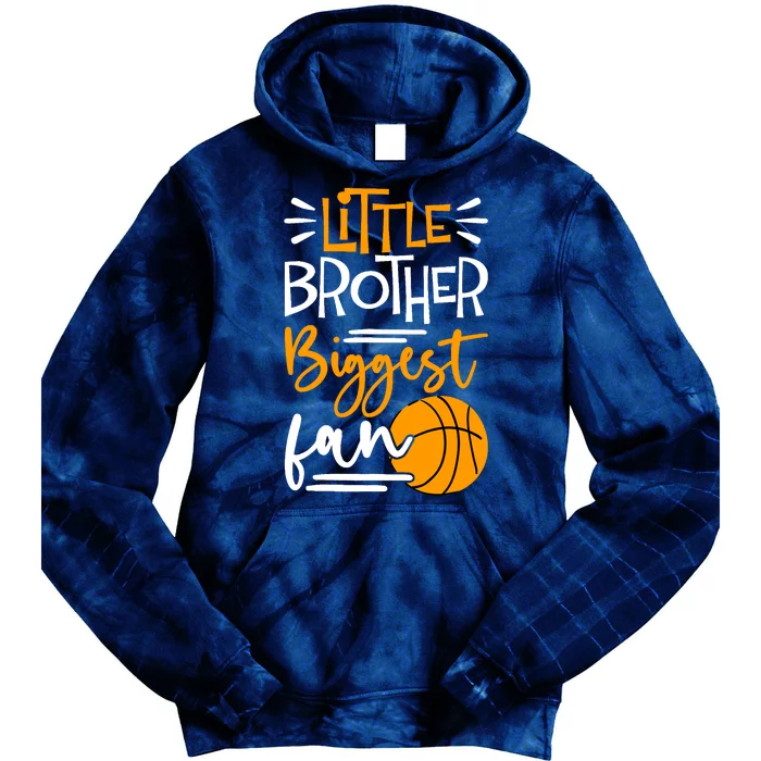 Little Brother Biggest Fan Basketball, Basketball Boy Tie Dye Hoodie