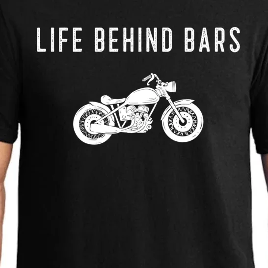 Life Behind Bars Funny Biker Motorcycle Gift Pajama Set