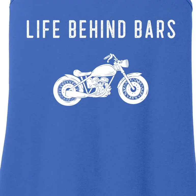 Life Behind Bars Funny Biker Motorcycle Gift Ladies Essential Tank