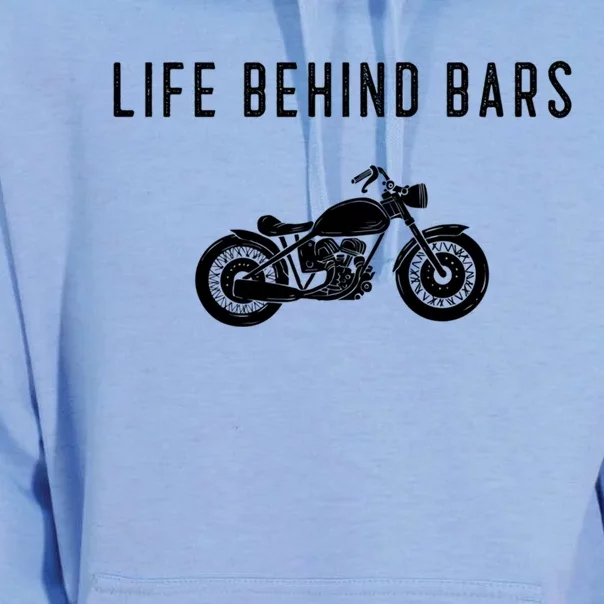 Life Behind Bars Funny Biker Motorcycle Gift Unisex Surf Hoodie