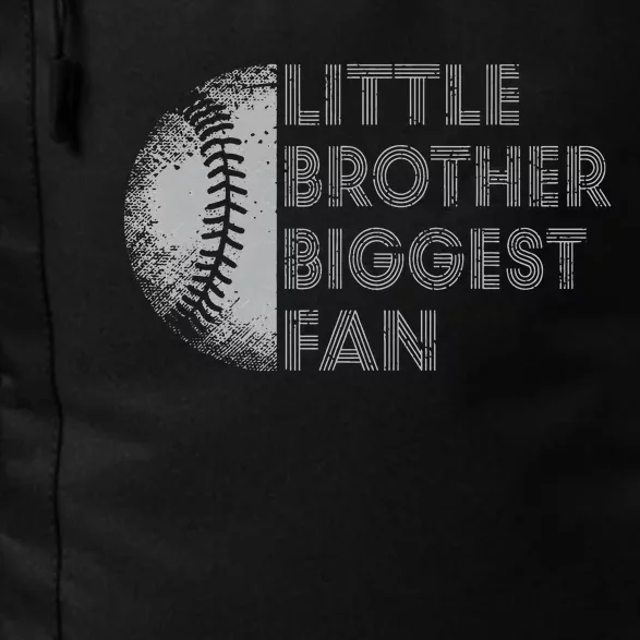 Little Brother Biggest Fan funny Baseball Season Daily Commute Backpack