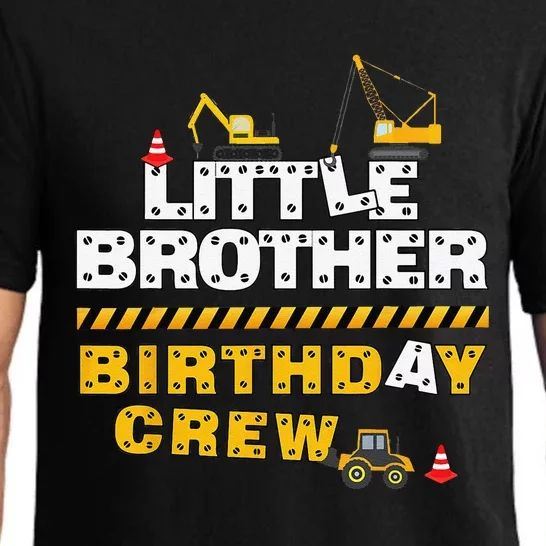 Little Brother Birthday Crew Construction Family Birthday Pajama Set