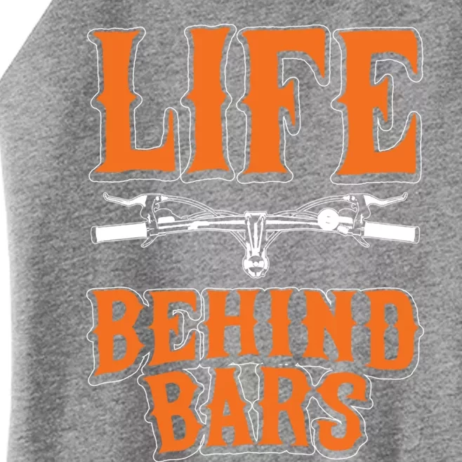 Life Behind Bars Funny Cycling Bicycle Sports Cool Gift Women’s Perfect Tri Rocker Tank