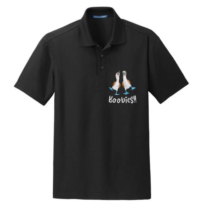 Love Bluefooted Boobies Bird Nerd For Birdwatching Dry Zone Grid Performance Polo