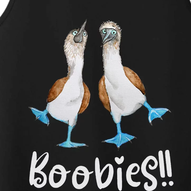 Love Bluefooted Boobies Bird Nerd For Birdwatching Performance Tank