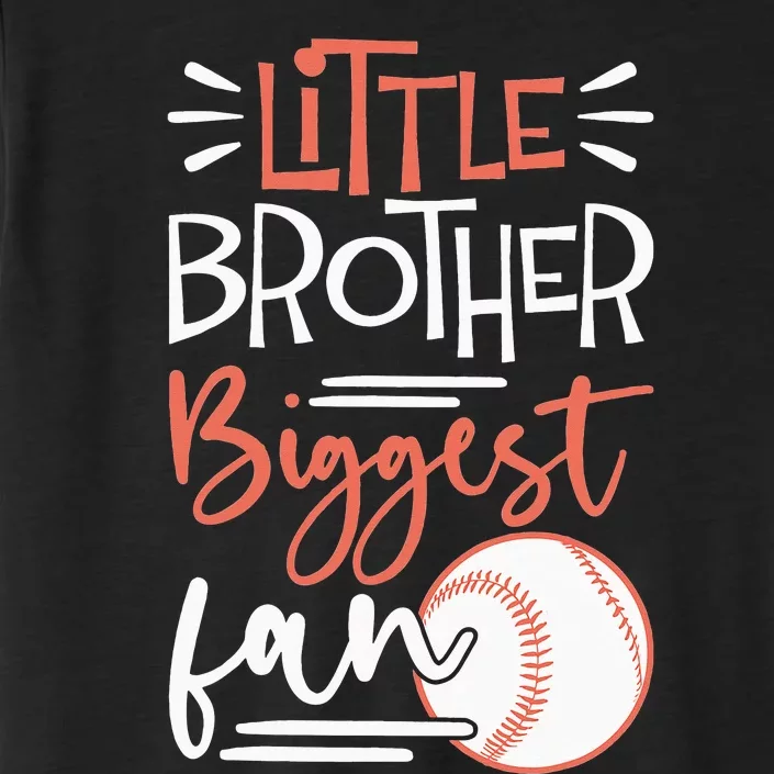 Little Brother Biggest Fan Baseball Season ChromaSoft Performance T-Shirt