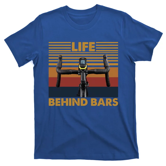 Life Behind Bars Funny Cycling Vintage Retro Gift T-Shirt