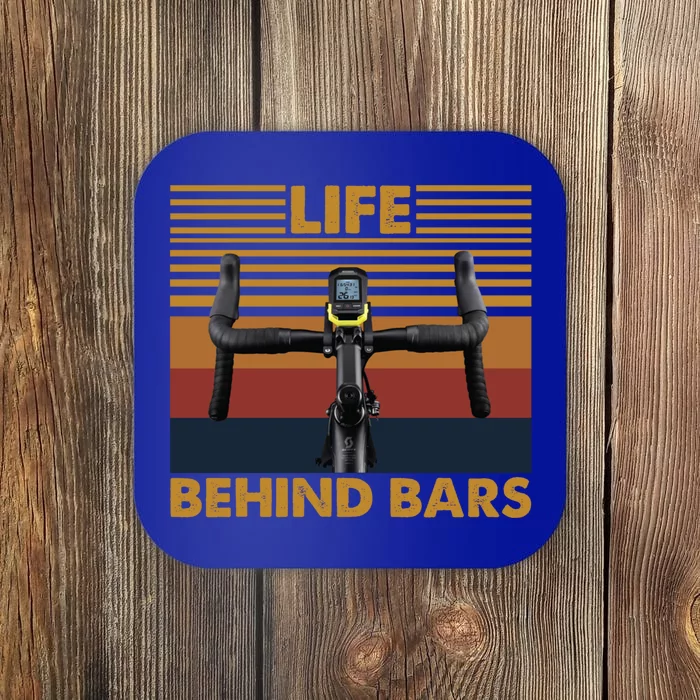 Life Behind Bars Funny Cycling Vintage Retro Gift Coaster