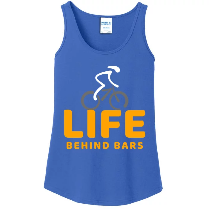 Life Behind Bars Funny Cyclist Bicycle Gift Ladies Essential Tank