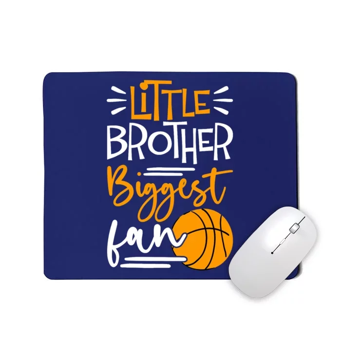 Little Brother Biggest Fan Basketball, Basketball Mousepad