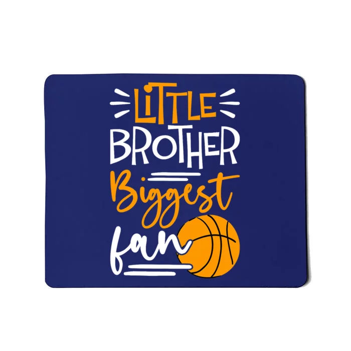 Little Brother Biggest Fan Basketball, Basketball Mousepad