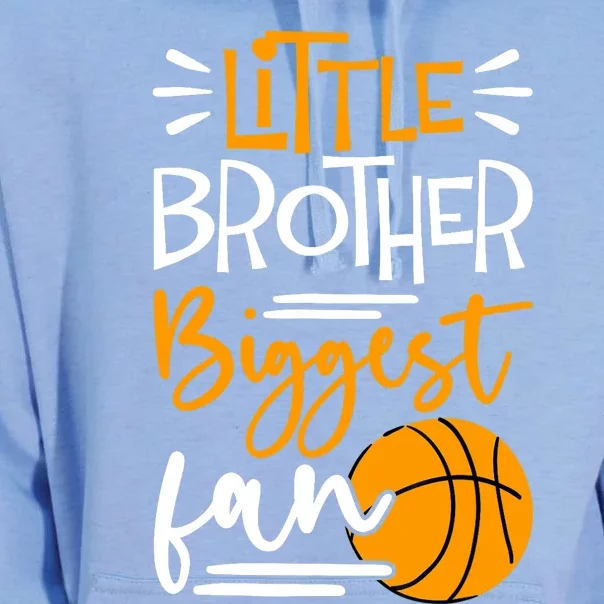 Little Brother Biggest Fan Basketball, Basketball Unisex Surf Hoodie