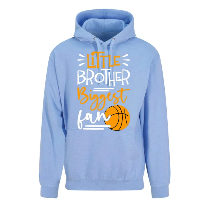 Little Brother Biggest Fan Basketball, Basketball Unisex Surf Hoodie