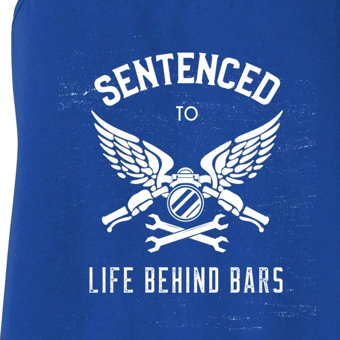 Life Behind Bars Funny Sentenced To Life Behind Bars Gift Women's Racerback Tank