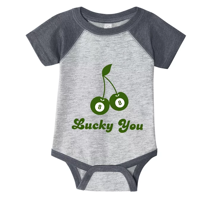 Lucky Baby Ball 8 Ball Cherry Infant Baby Jersey Bodysuit