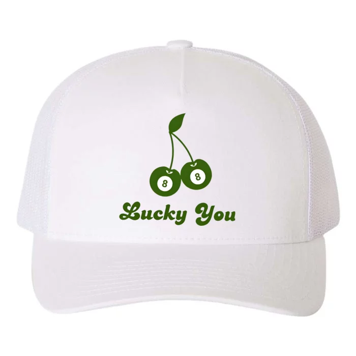 Lucky Baby Ball 8 Ball Cherry Yupoong Adult 5-Panel Trucker Hat