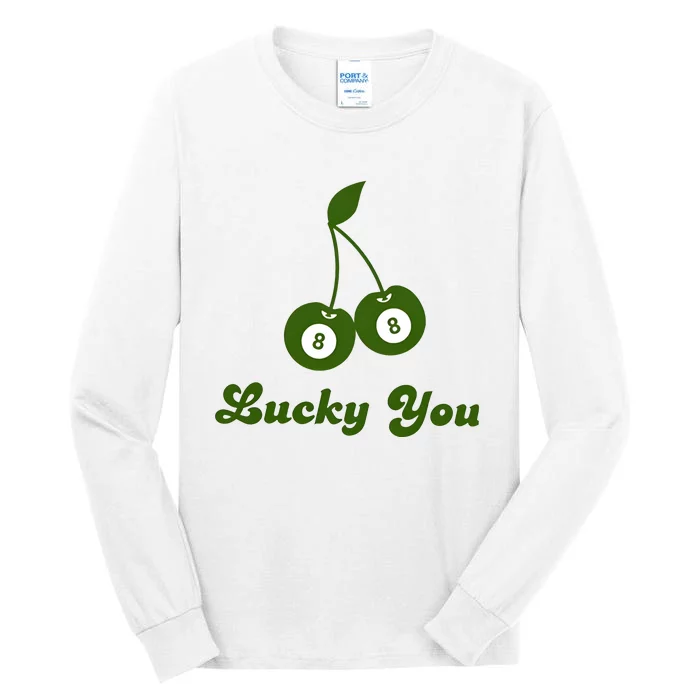 Lucky Baby Ball 8 Ball Cherry Tall Long Sleeve T-Shirt