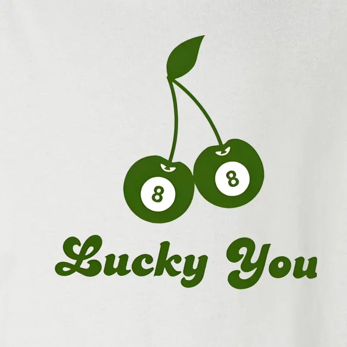 Lucky Baby Ball 8 Ball Cherry Toddler Long Sleeve Shirt