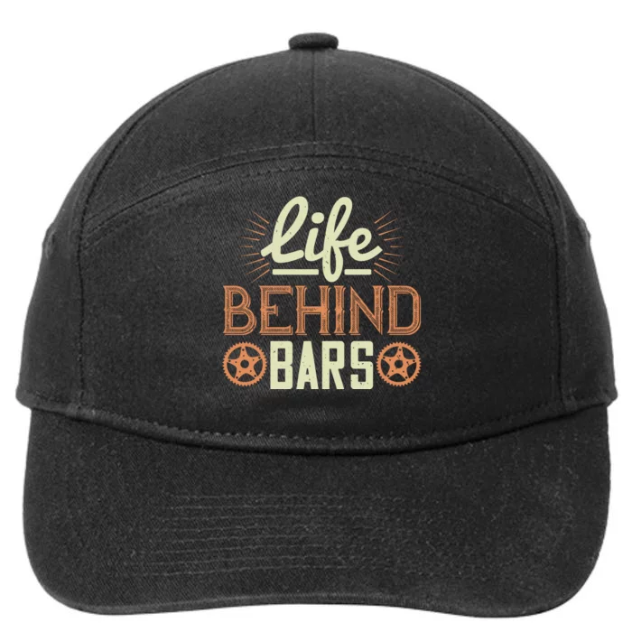 Life Behind Bars Mountain Biking 7-Panel Snapback Hat