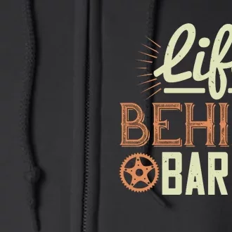 Life Behind Bars Mountain Biking Full Zip Hoodie