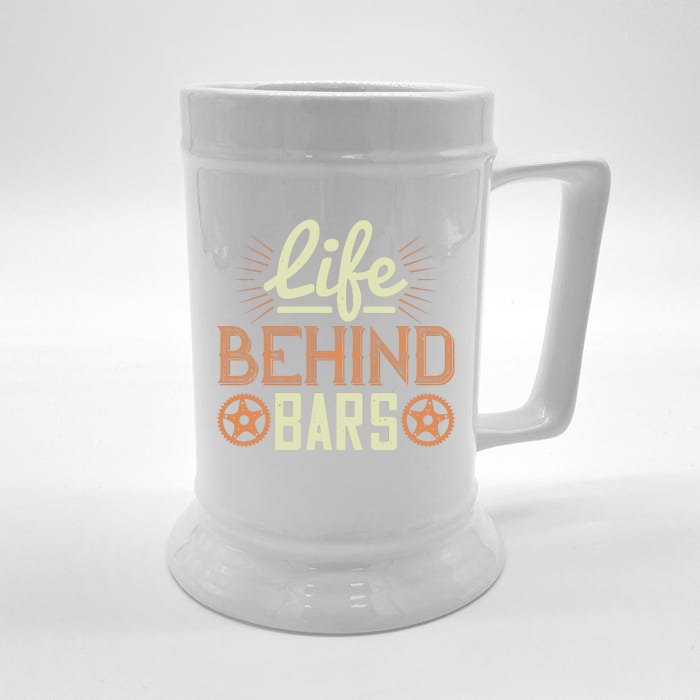 Life Behind Bars Mountain Biking Front & Back Beer Stein