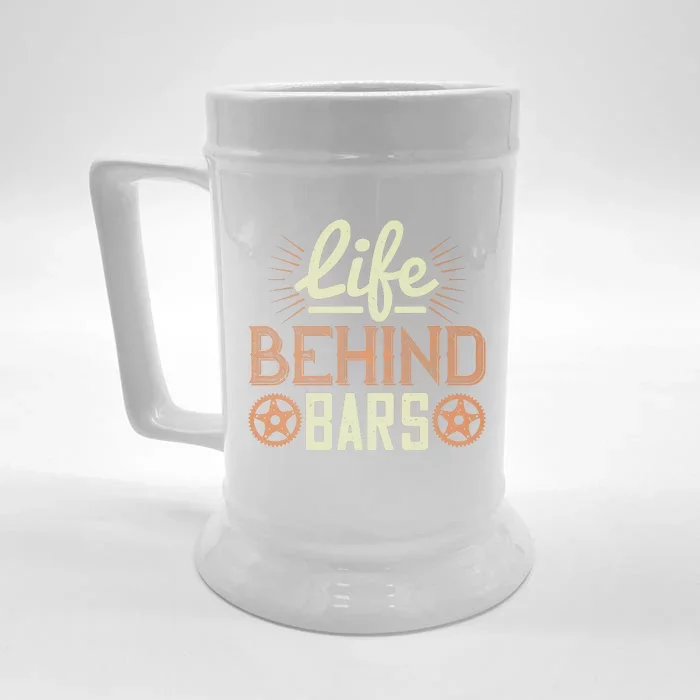 Life Behind Bars Mountain Biking Front & Back Beer Stein