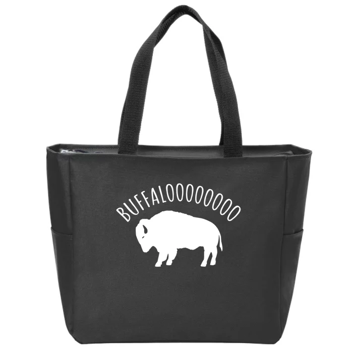 Lucky Buffalo Buffalooo Bison Nature Wildlife Design Cute Gift Zip Tote Bag